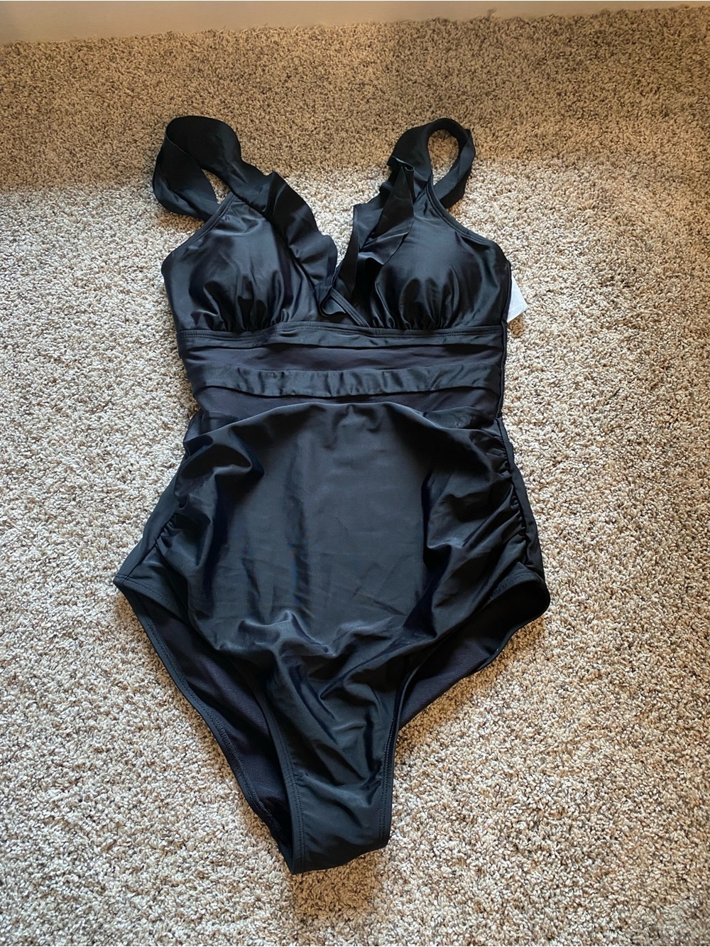 NWT Cupshe Black One-Piece, Large